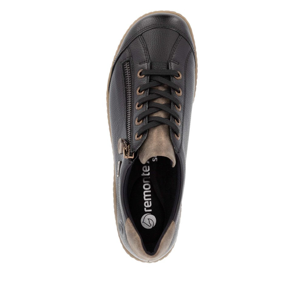 Remonte Ladies Lace Up Zip Sided Shoe