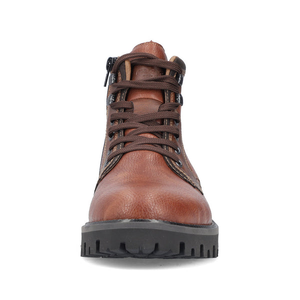 Rieker Mens Lace Up Chunky Sole Ankle Boot