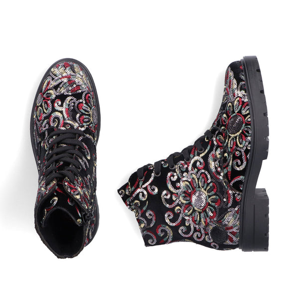 Rieker Ladies Patterned Ankle Boot