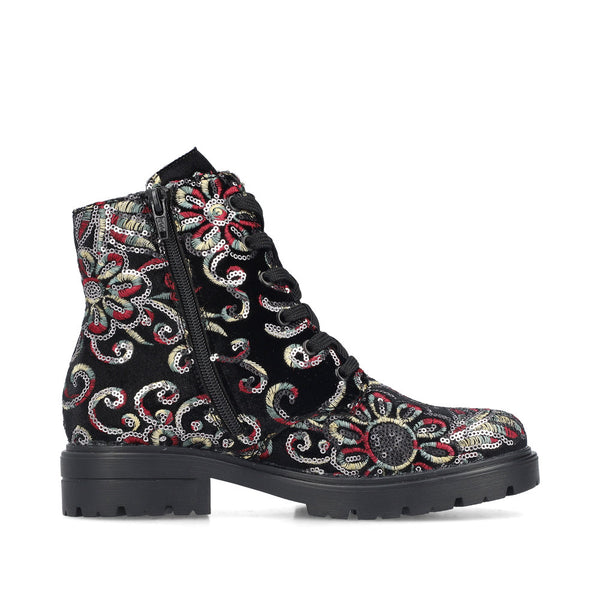 Rieker Ladies Patterned Ankle Boot