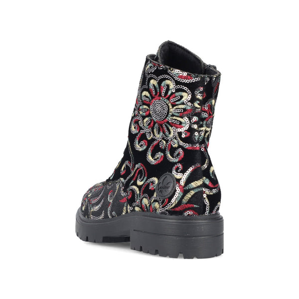 Rieker Ladies Patterned Ankle Boot