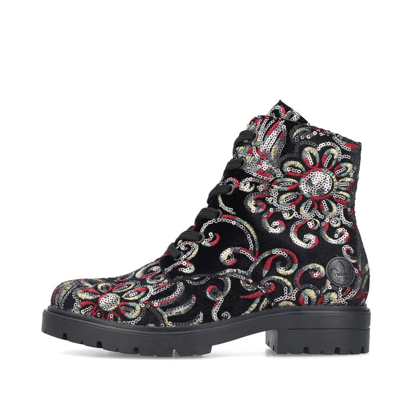 Rieker Ladies Patterned Ankle Boot