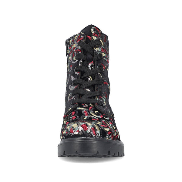 Rieker Ladies Patterned Ankle Boot