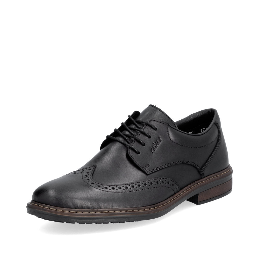 Rieker Mens Brogue Front Lace Shoe