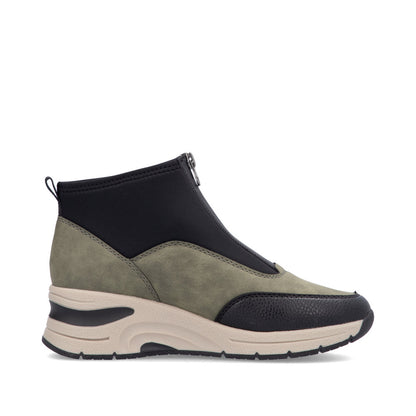 Rieker Ladies Zip Front Sneaker Boot