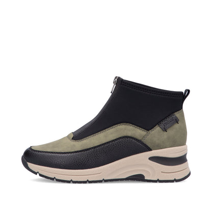 Rieker Ladies Zip Front Sneaker Boot