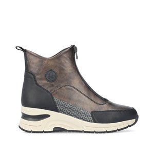 Rieker Ladies Zip Up Front Sneaker Boot