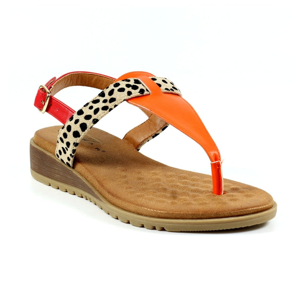 Lunar Gina Multi Colour T Post Sandal