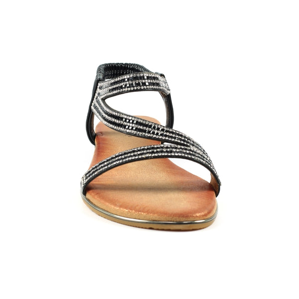 Lunar Blaise Ladies Flat Sparkle Sandal