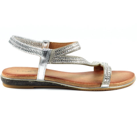 Lunar Blaise Ladies Flat Sparkle Sandal