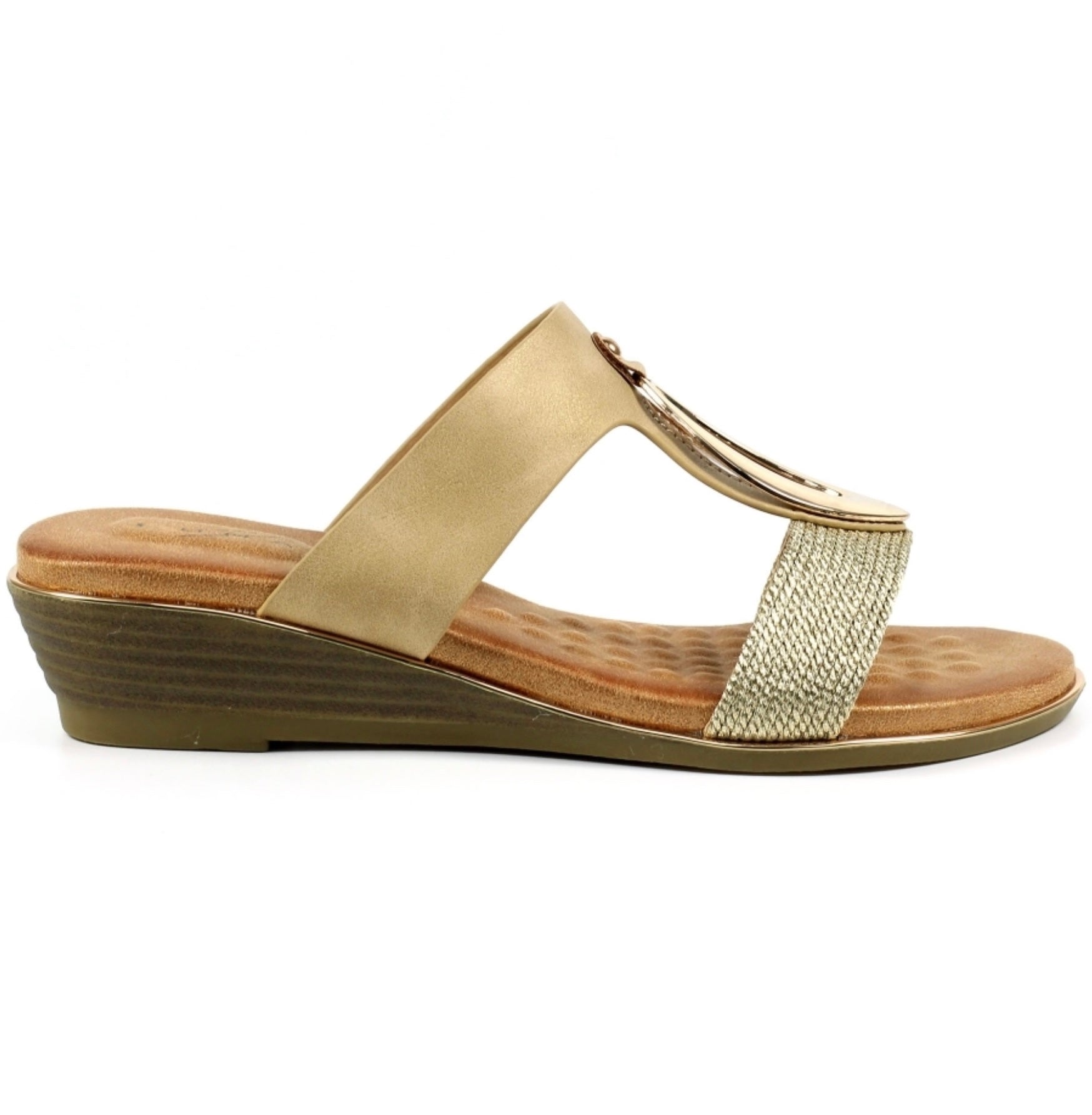 Lunar Porto Ladies Backless Wedge Sandal