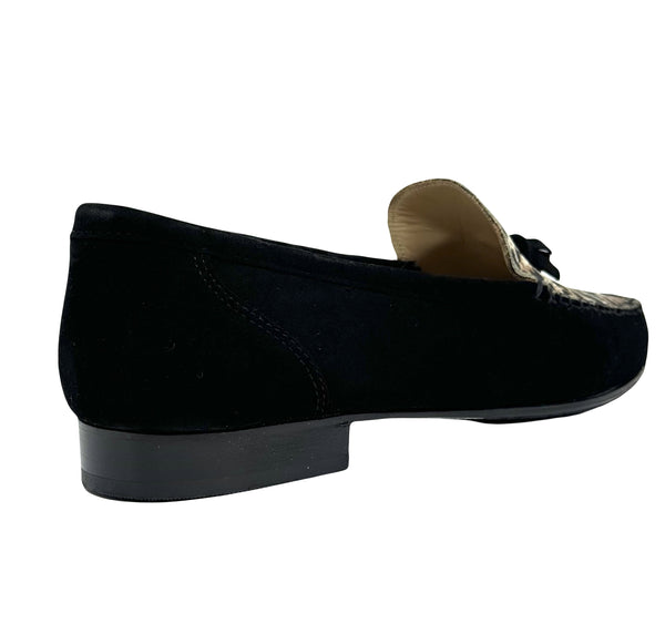 HB Shoes Ladies Tassle Trim Loafer