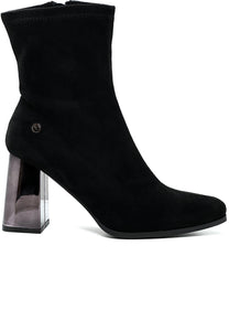 XTI Ladies Feature Heel Ankle Boot