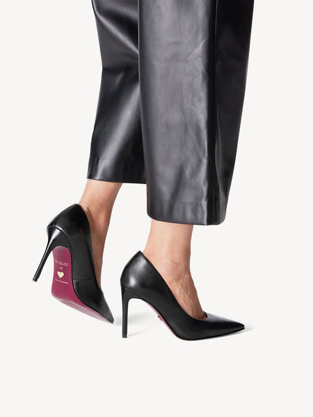 Tarmaris Black Court Shoe