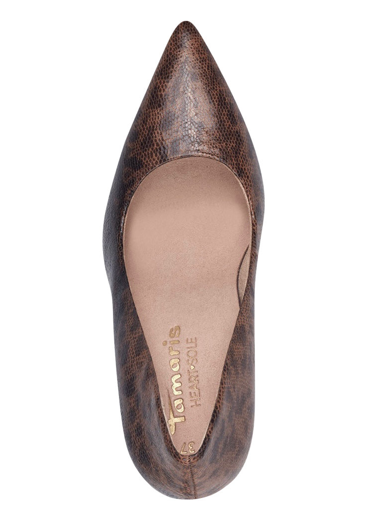 Tamaris Leopard Court Shoe