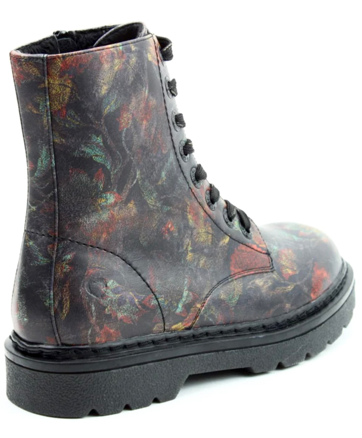 Heavenly Feet Justina Ladies Floral Lace Up Ankle Boot