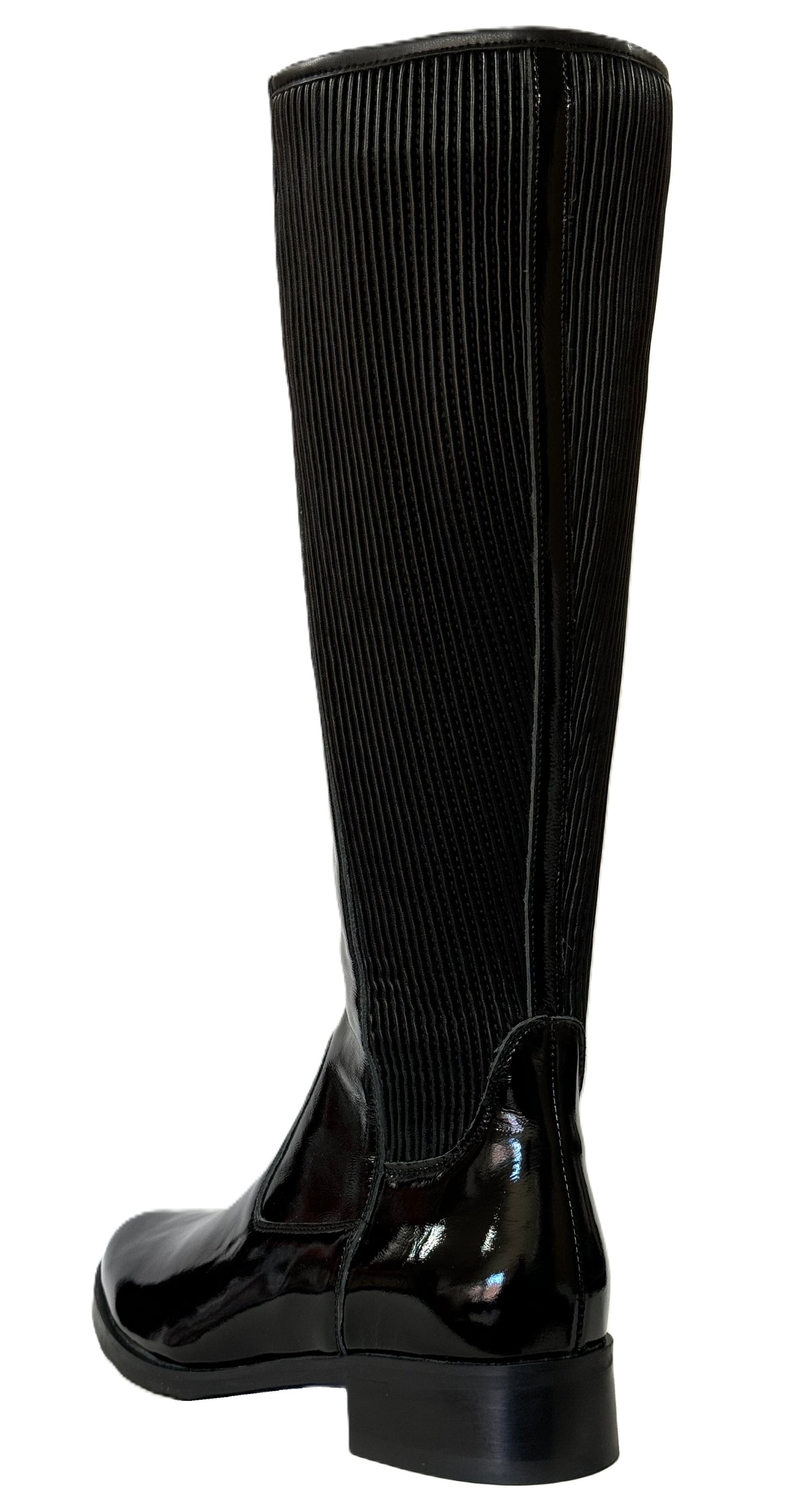 Bioeco Ladies Stretch Back Flat Heel Boot