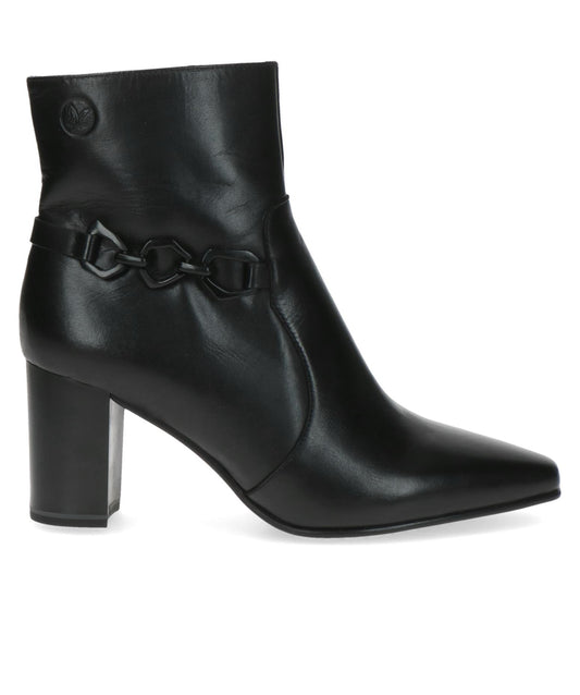 Caprice Ladies Zip Side Block Heel Ankle Boot