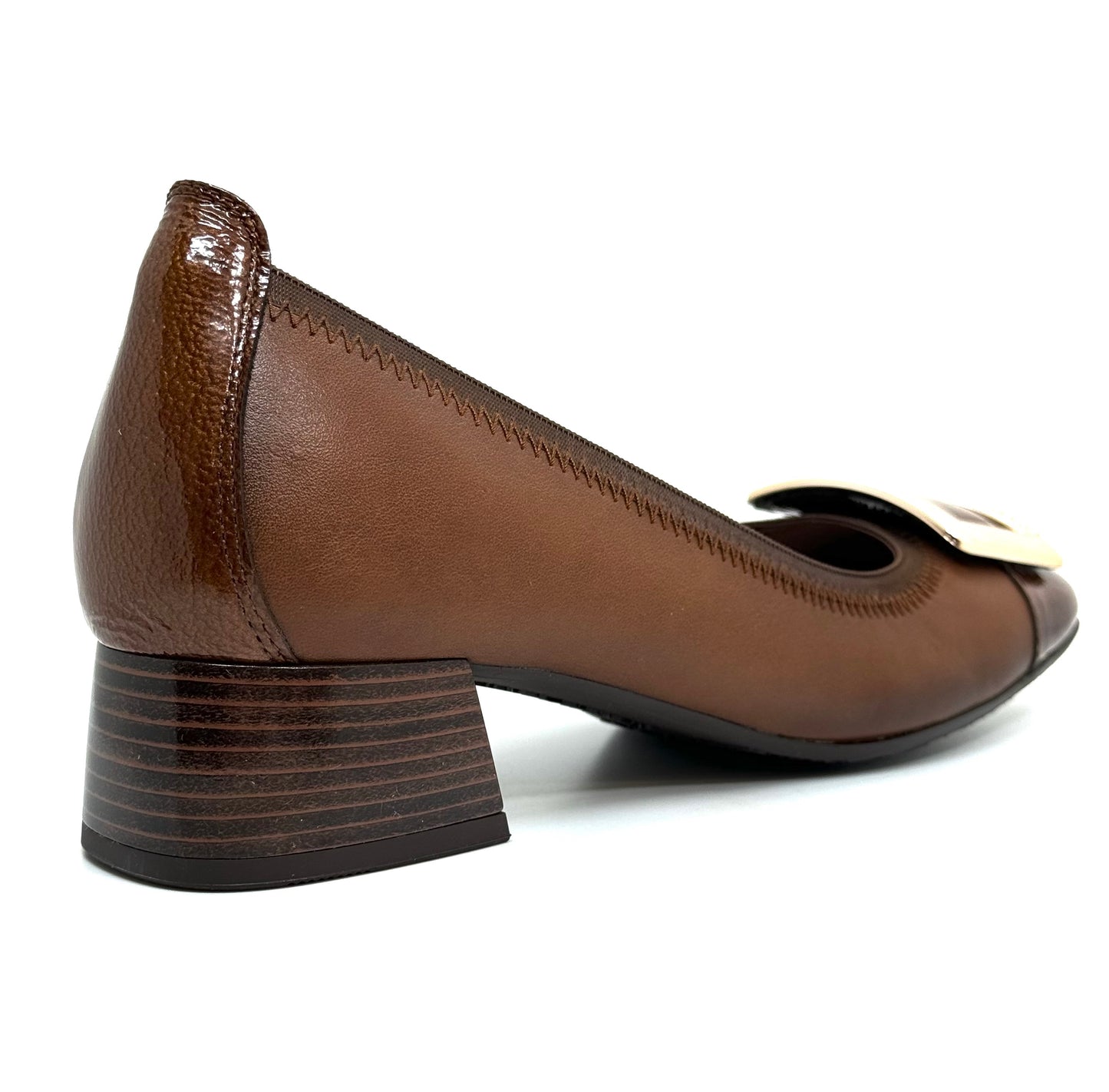 Hispanitas Manila Ladies Buckle Trim Court Shoe