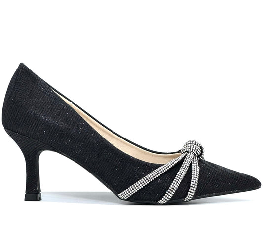 Lunar Kalina Ladies Diamante Trim Court Shoe