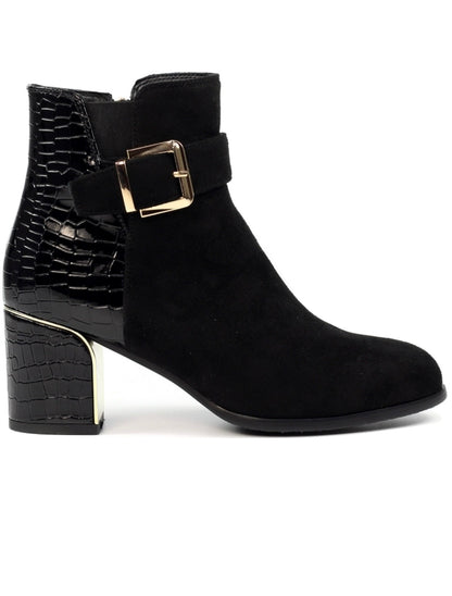 Lunar Tawny Ladies Block Heel Ankle Boot