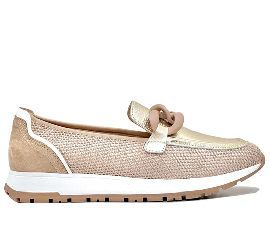 Regarde Le Ciel Eloida-01 Ladies Chain Trim Sporty Loafer