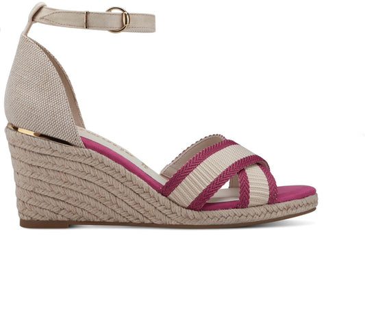 Tamaris Ladies Cross Front Wedge Sandal