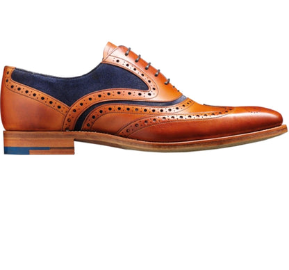 Barker McClean 2 Tone Wingtip Oxford Brogue