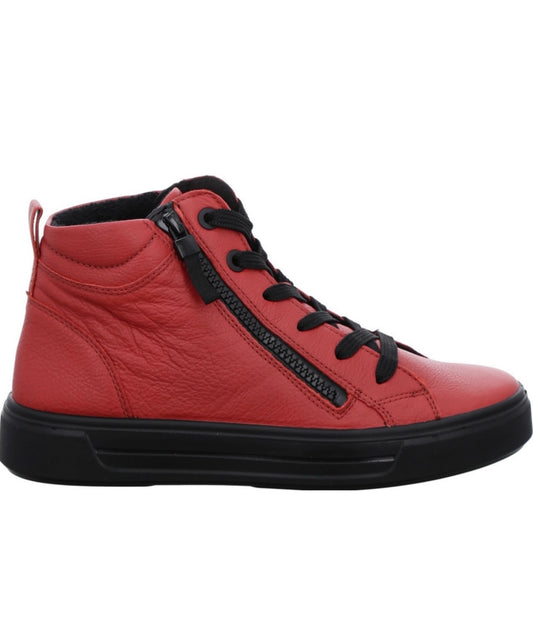 Ara Courtyard Zip Sided Hi Top Sneaker