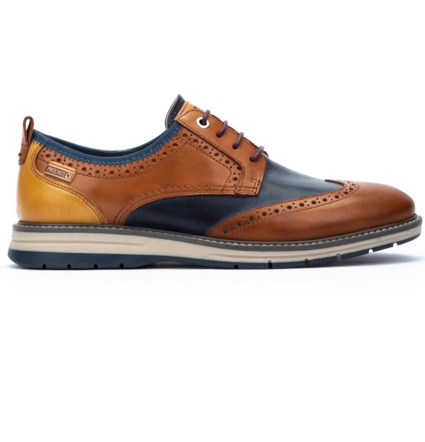 Pikolinos Mens Canet Two Tone Lace Up Shoe