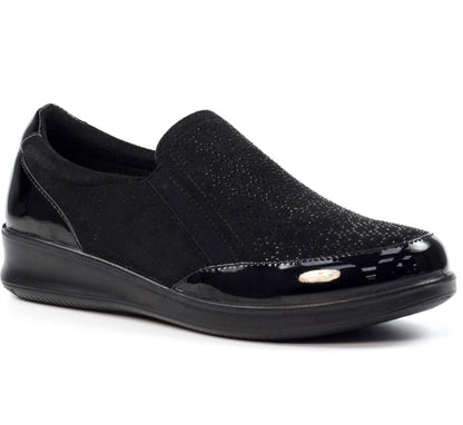 Lunar Hattie Ladies Slip On Casual Shoe