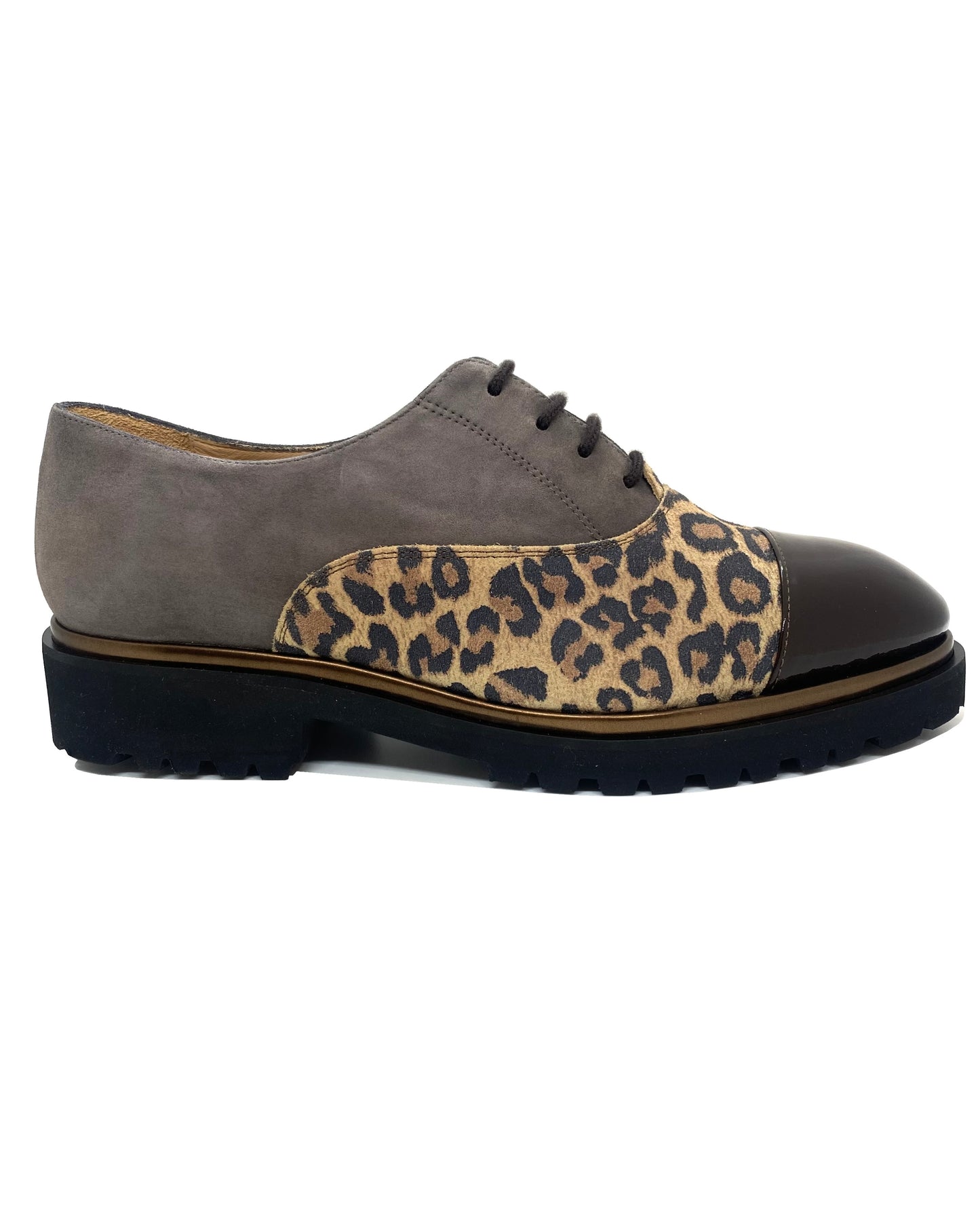 HB Italia Ladies Lace Up Toe Cap Shoe