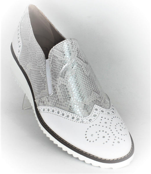 Snake Print Wedge Loafer