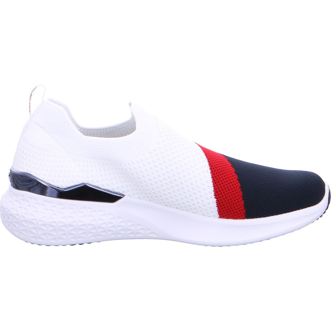 Ara Ladies Woven Stretch Slip On Multi Sneaker