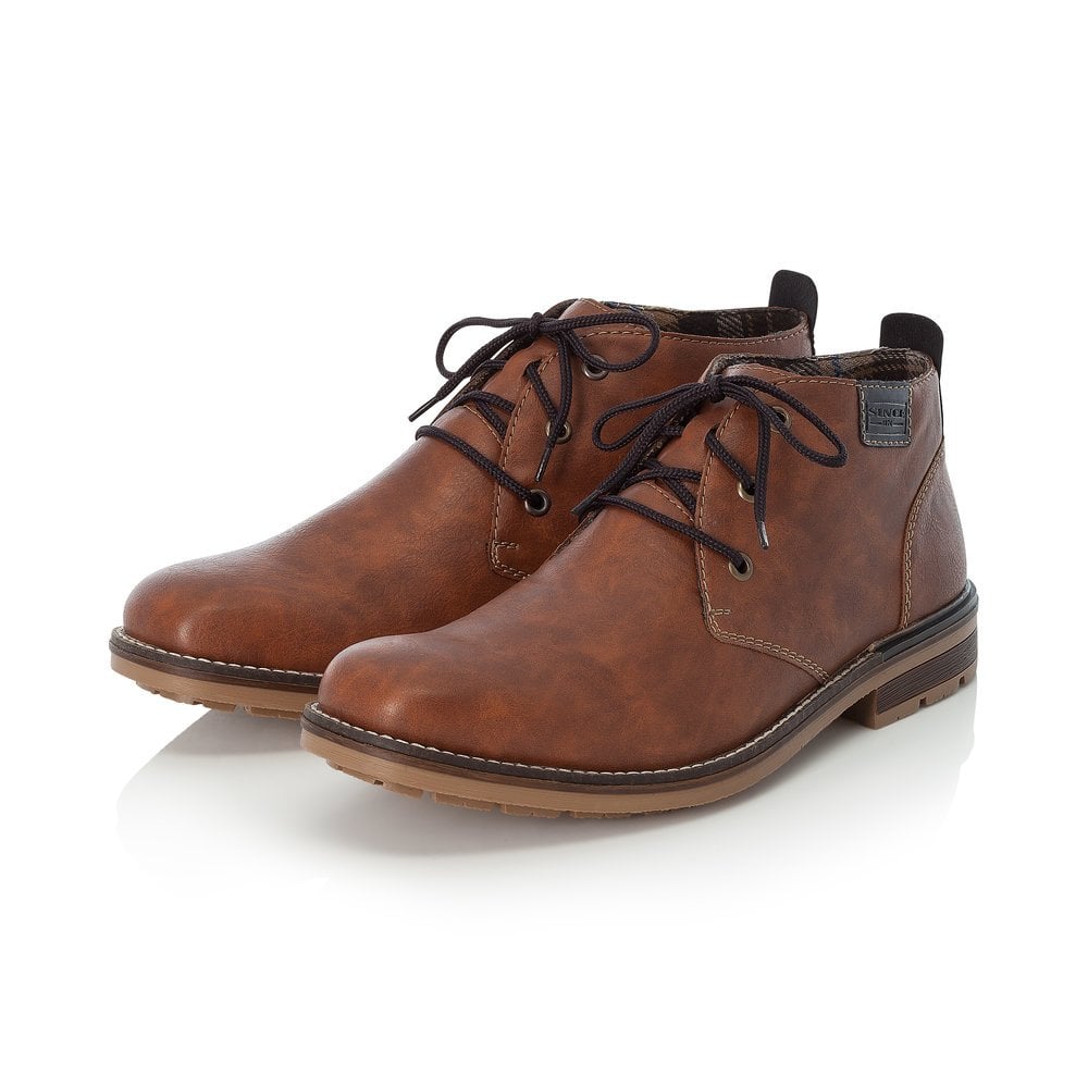 Rieker Men’s Lace Up  Tan Chukka Boot