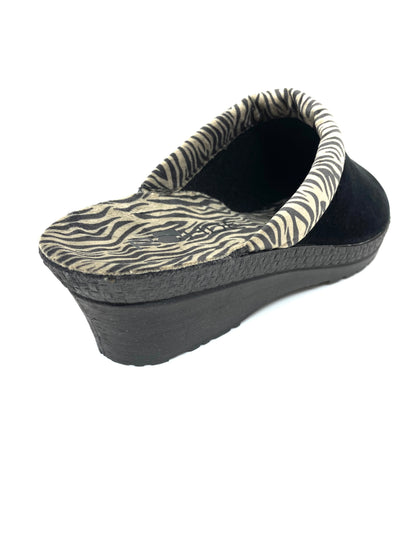 Rohde Ladies Zebra Print Backless Slipper