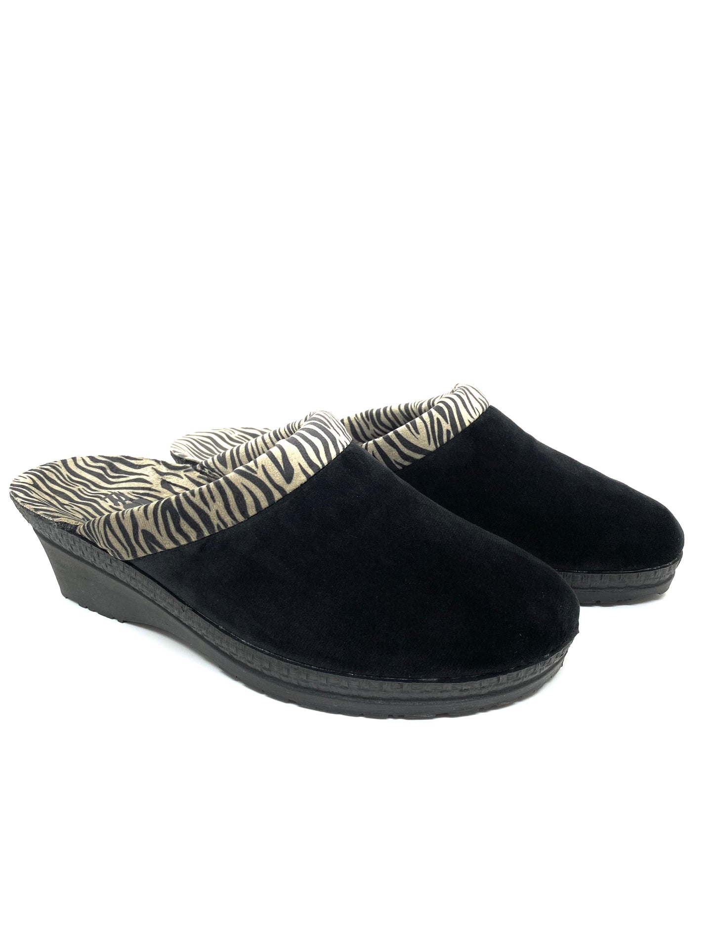 Rohde Ladies Zebra Print Backless Slipper