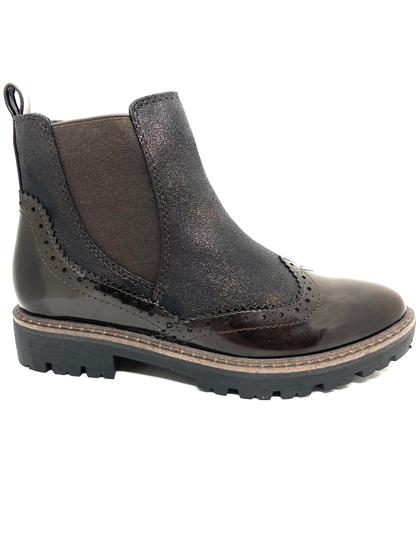 Marco Tozzi Ladies Brogue Toe Chelsea Boot