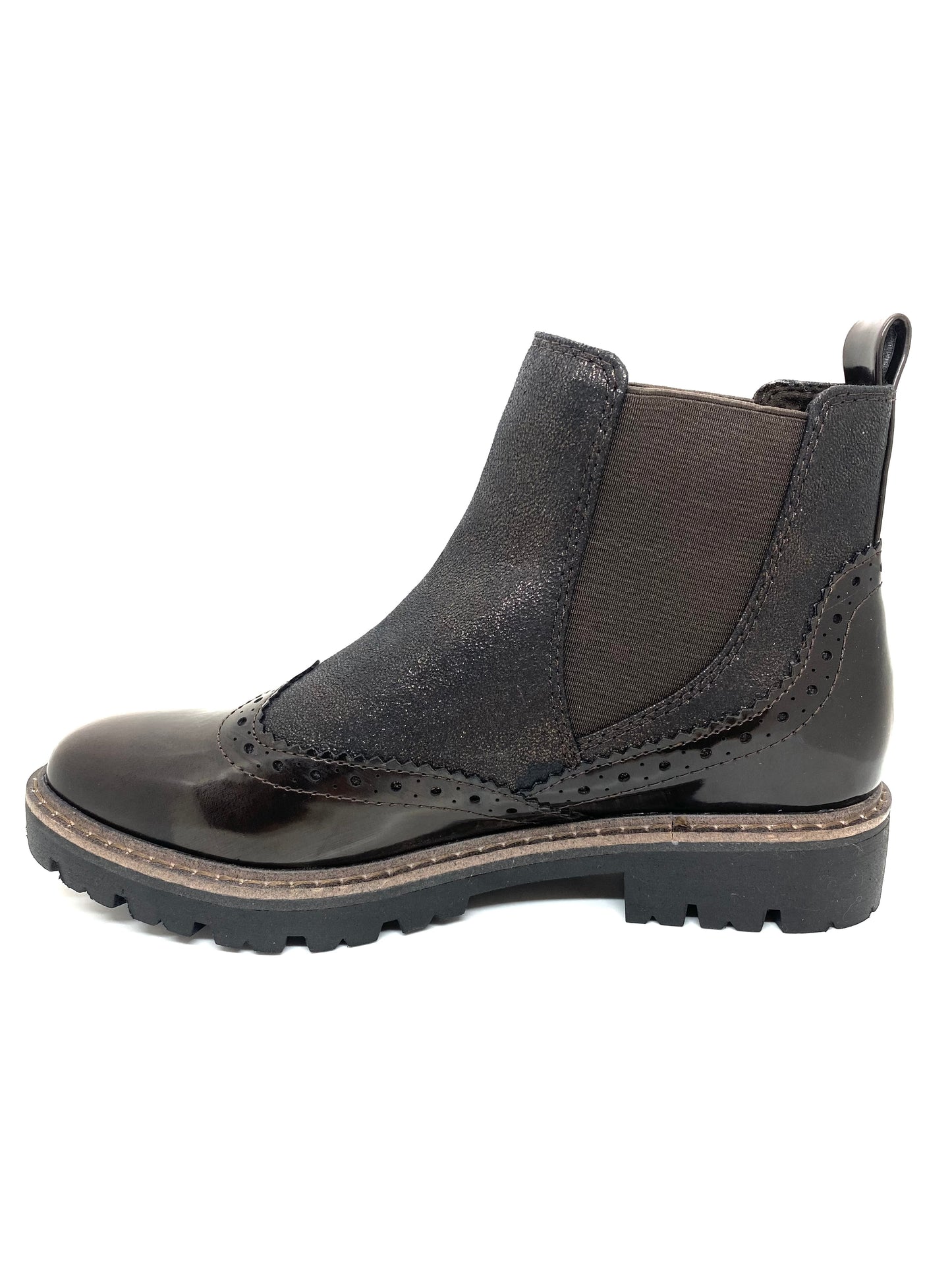 Marco Tozzi Ladies Brogue Toe Chelsea Boot