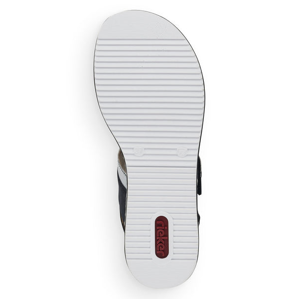 Rieker Ladies Adjustable Low Wedge Sandal