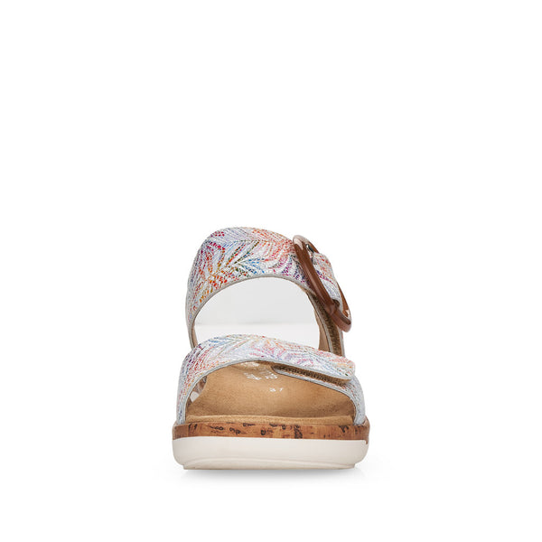 Remonte Ladies Multi Print Adjustable Sandal