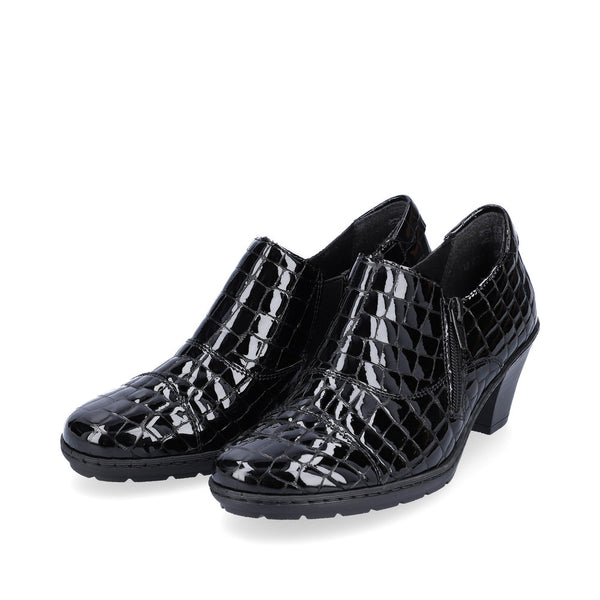 Rieker Ladies Croco Leather Shoe Boot