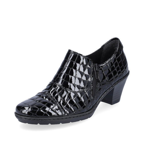 Rieker Ladies Croco Leather Shoe Boot