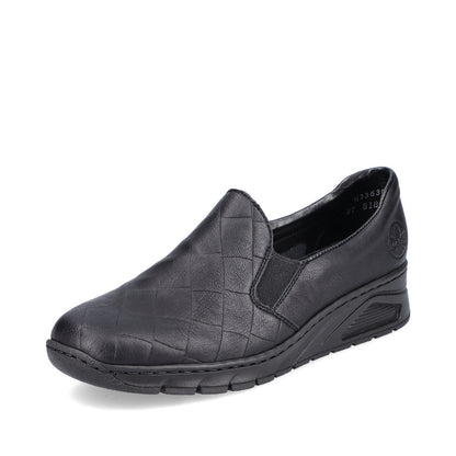 Rieker Ladies Wide Fit Slip On Shoe