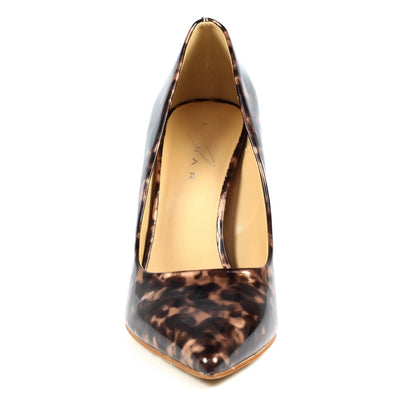 Lunar Mojito Ocelot Print High Heel Court Shoe