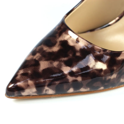 Lunar Mojito Ocelot Print High Heel Court Shoe