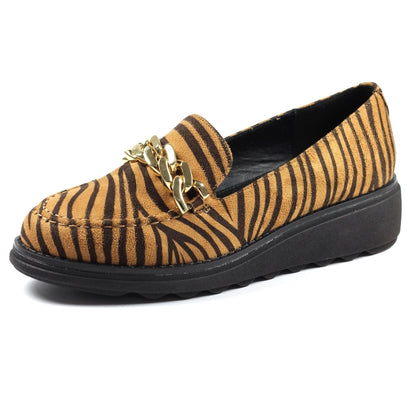 Lunar Serene Ladies Chain Trim Loafer