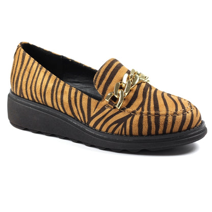 Lunar Serene Ladies Chain Trim Loafer