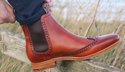 Barker Moreton Brogue Chelsea Boot