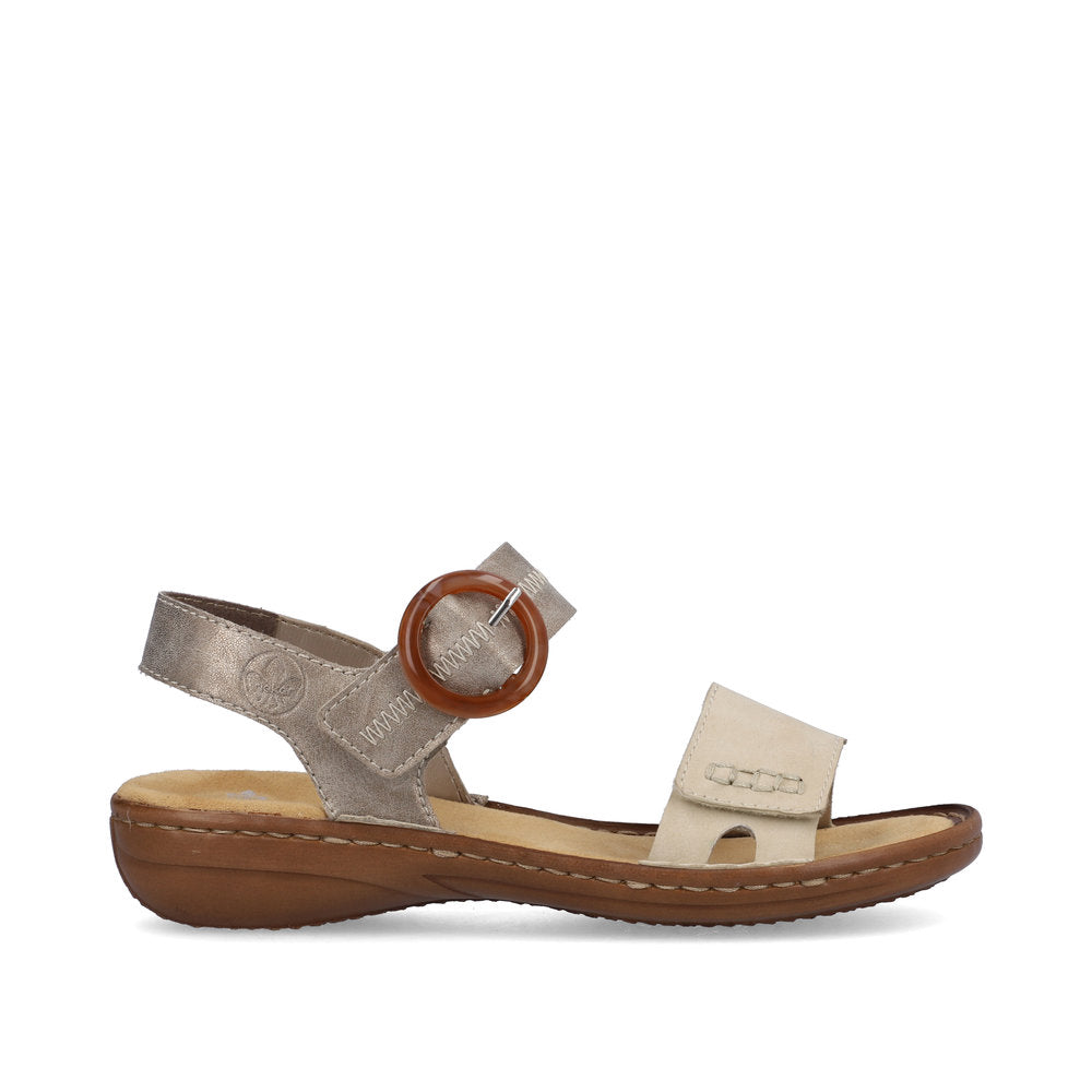 Rieker ladies Buckle Detail Adjustable Sandal